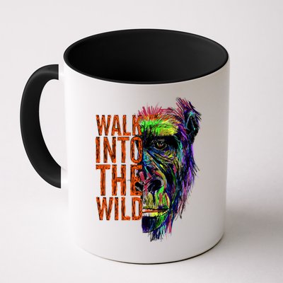 Walk Into The Wild Colorful Gorilla Mug
