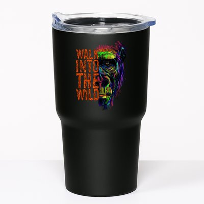 Walk Into The Wild Colorful Gorilla Tumbler