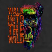 Walk Into The Wild Colorful Gorilla Golf Towel