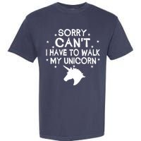 Walk My Unicorn  Garment-Dyed Heavyweight T-Shirt