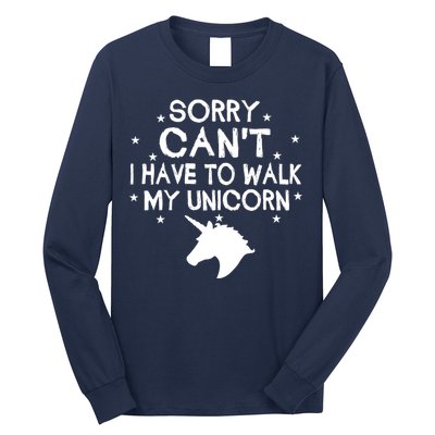 Walk My Unicorn  Long Sleeve Shirt