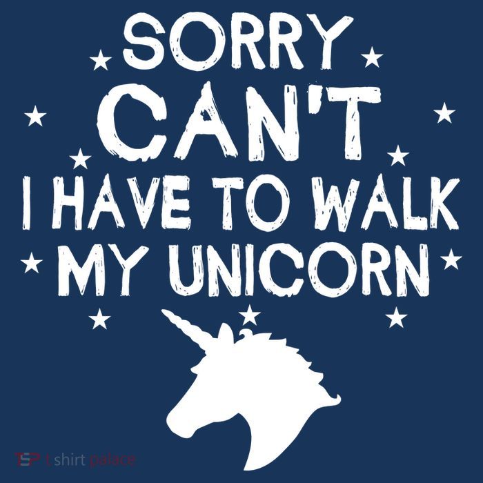 Walk My Unicorn  Full-Length Apron With Pockets