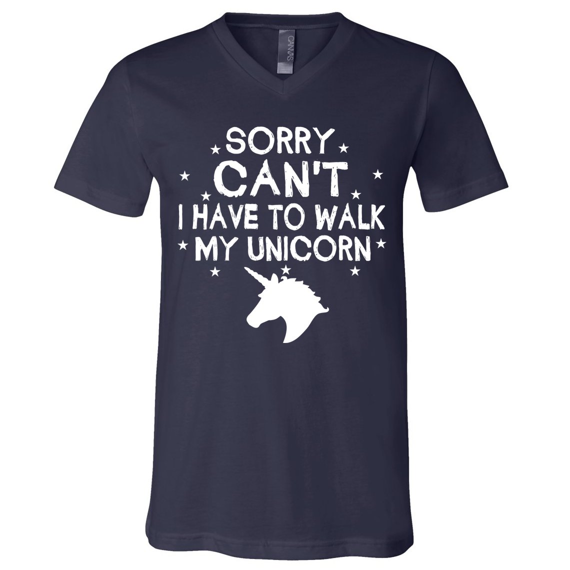 Walk My Unicorn  V-Neck T-Shirt