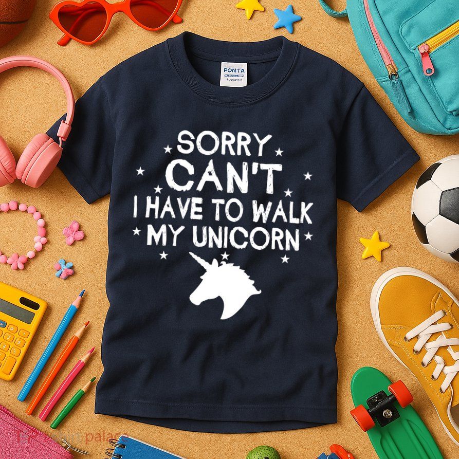 Walk My Unicorn  Kids T-Shirt