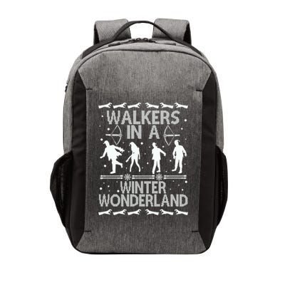 Walkers In A Winter Wonderland Vector Backpack