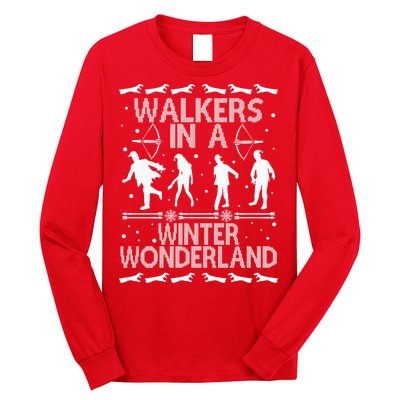 Walkers In A Winter Wonderland Long Sleeve Shirt