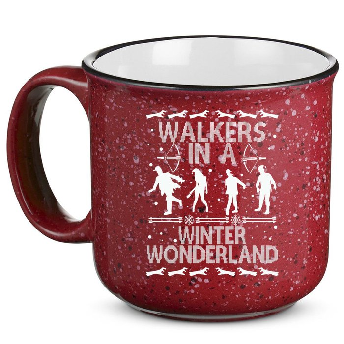 Walkers In A Winter Wonderland 15oz Campfire Ceramic Mug