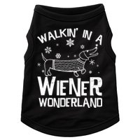 Walking In A Wiener Wonderland Funny Christmas Doggie Tank