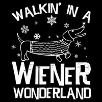 Walking In A Wiener Wonderland Funny Christmas 16 in Basic Backpack