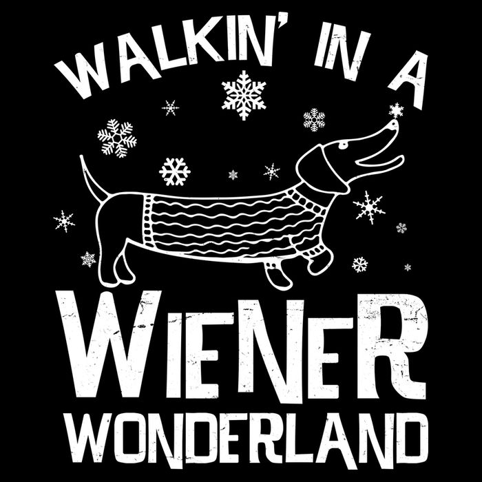 Walking In A Wiener Wonderland Funny Christmas 16 in Basic Backpack