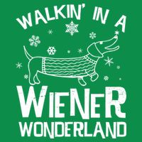 Walking In A Wiener Wonderland Funny Christmas Button
