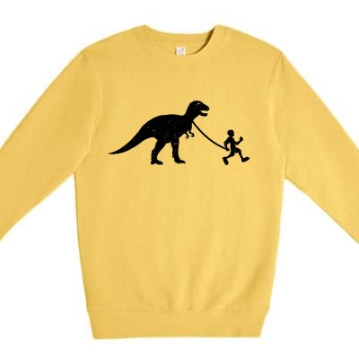 Walking My T-Rex Premium Crewneck Sweatshirt