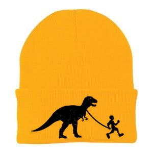 Walking My T-Rex Knit Cap Winter Beanie