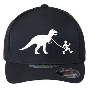 Walking My T-Rex Flexfit Unipanel Trucker Cap