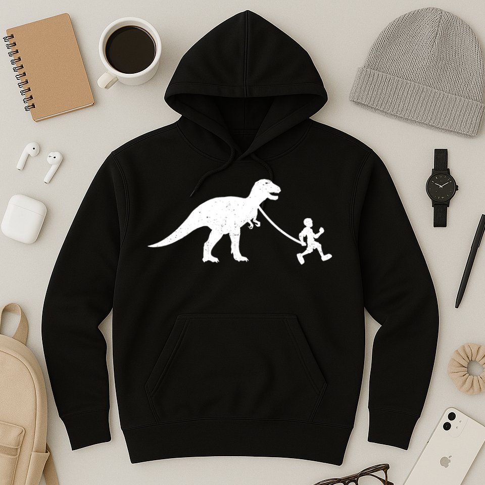 Walking My T-Rex Hoodie