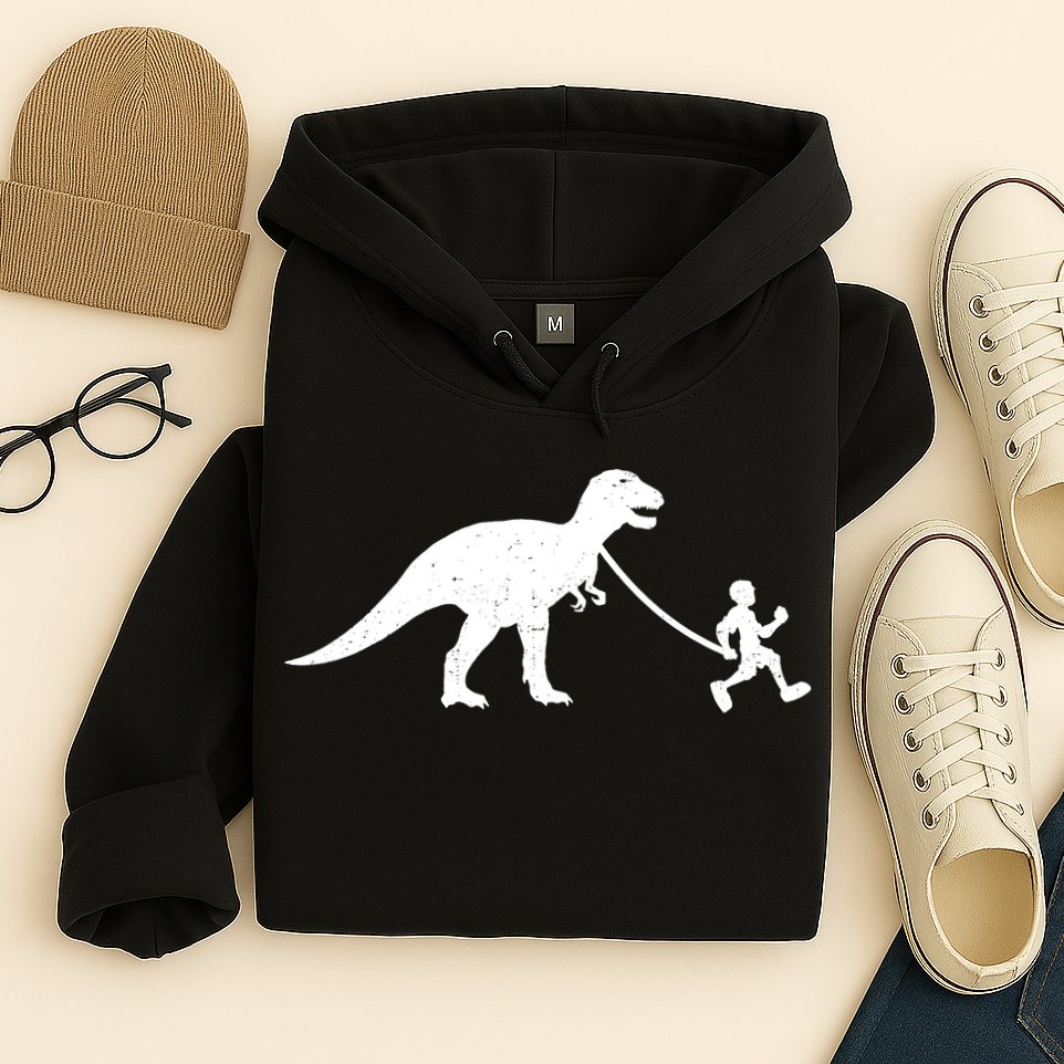 Walking My T-Rex Hoodie