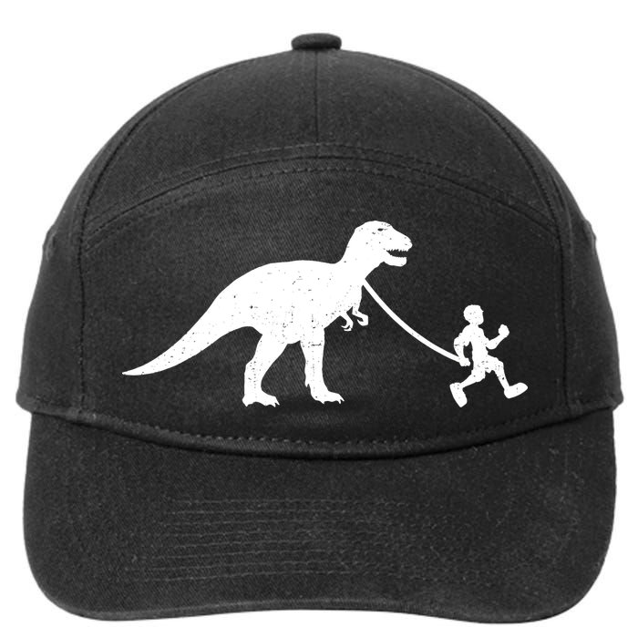 Walking My T-Rex 7-Panel Snapback Hat