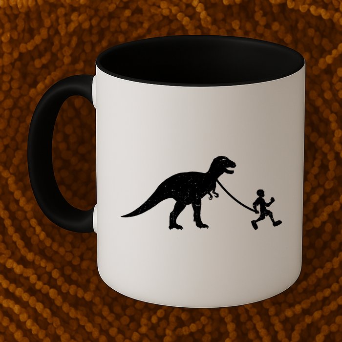 Walking My T-Rex Mug