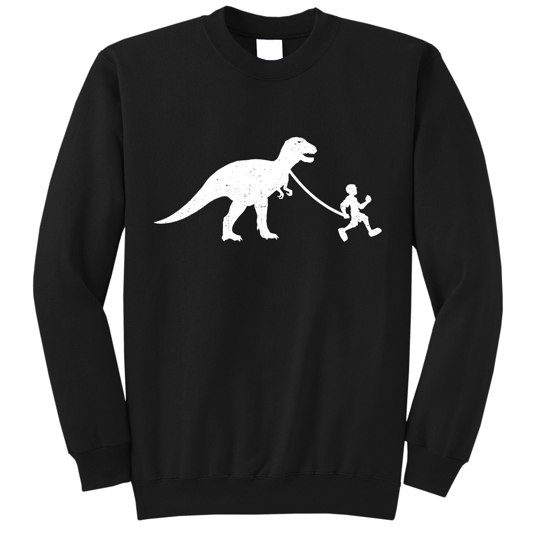 Walking My T-Rex Tall Sweatshirt