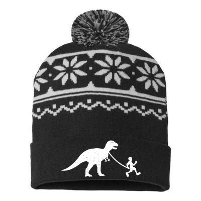 Walking My T-Rex USA-Made Snowflake Beanie