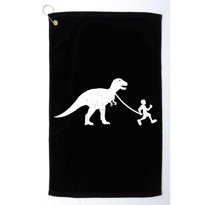 Walking My T-Rex Golf Towel
