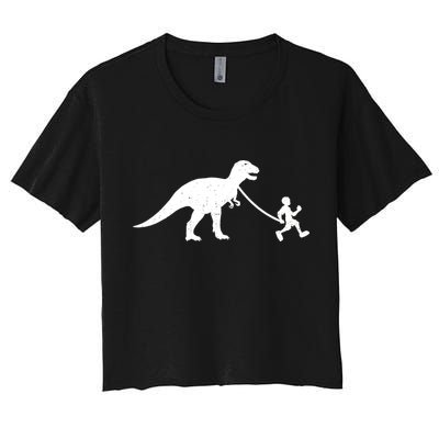 Walking My T-Rex Crop Top