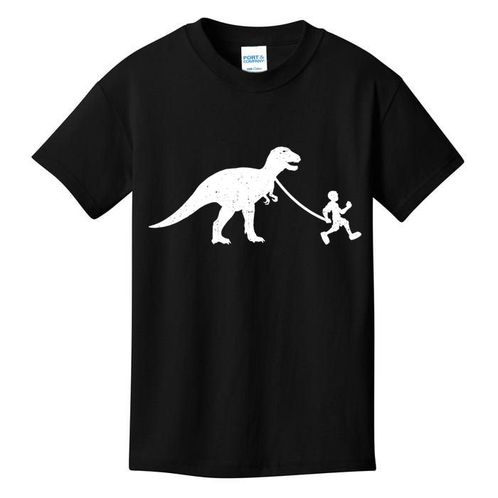 Walking My T-Rex Kids T-Shirt