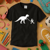 Walking My T-Rex Kids T-Shirt