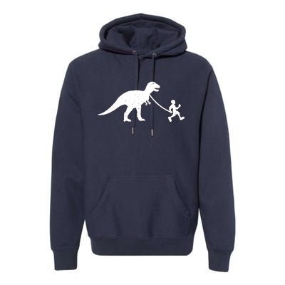 Walking My T-Rex Premium Hoodie