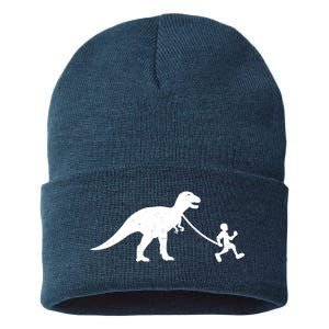 Walking My T-Rex Sustainable Knit Beanie