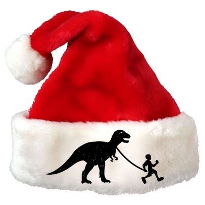 Walking My T-Rex Premium Christmas Santa Hat