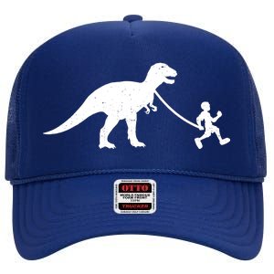 Walking My T-Rex High Crown Mesh Back Trucker Hat