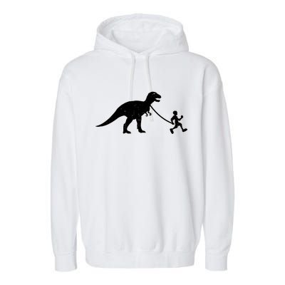 Walking My T-Rex Garment-Dyed Fleece Hoodie