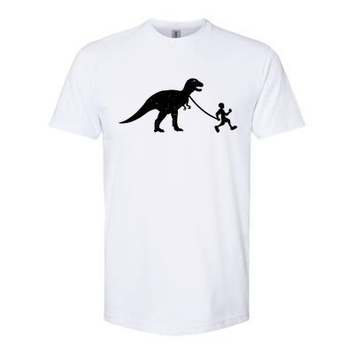 Walking My T-Rex Softstyle® CVC T-Shirt