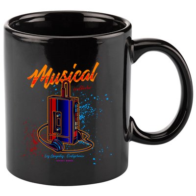 Walkman Los Angeles California Retro 11oz C Handle Ceramic Mug