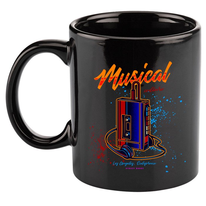 Walkman Los Angeles California Retro 11oz C Handle Ceramic Mug