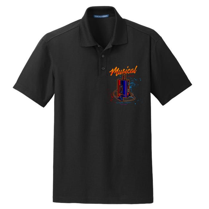 Walkman Los Angeles California Retro Dry Zone Grid Polo