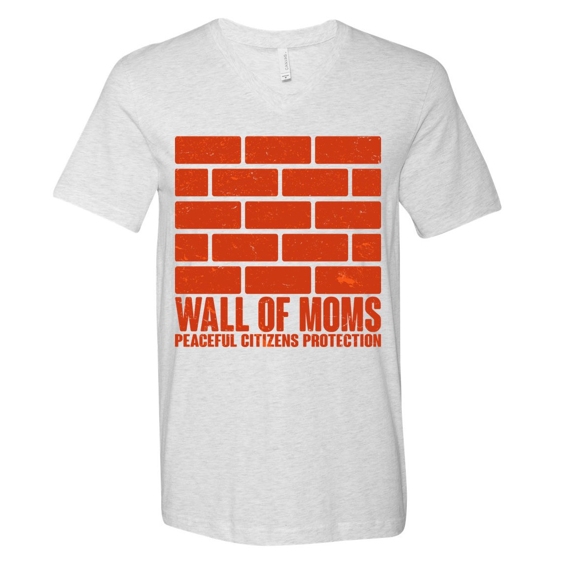 Wall Of Moms Peaceful Citizen Protection V-Neck T-Shirt