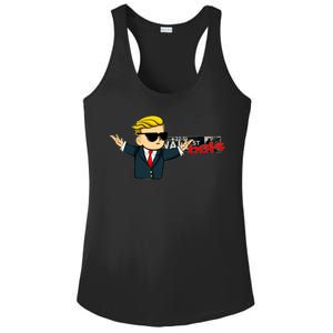 Wall Sreet Bets Logo Ladies PosiCharge Competitor Racerback Tank