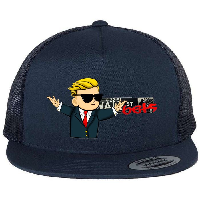Wall Sreet Bets Logo Flatbill Hat