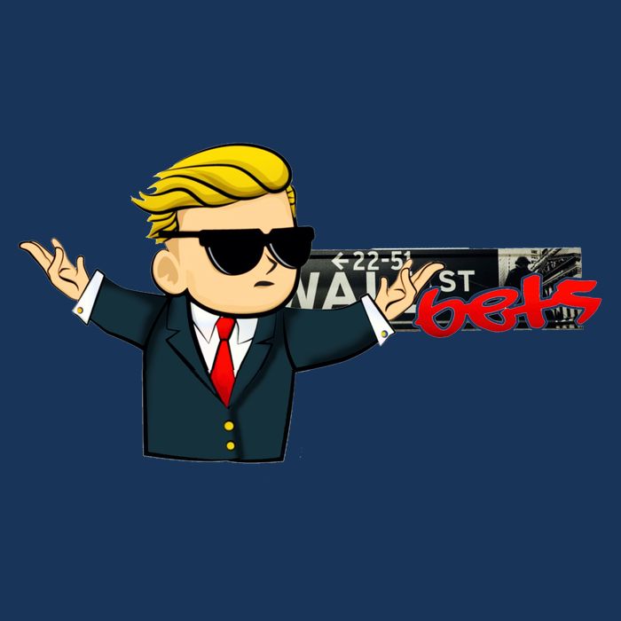 Wall Sreet Bets Logo Flatbill Hat