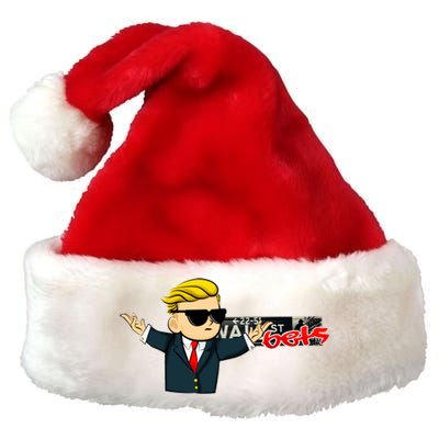 Wall Sreet Bets Logo Premium Christmas Santa Hat