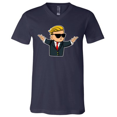 Wall Street Bets Guy V-Neck T-Shirt