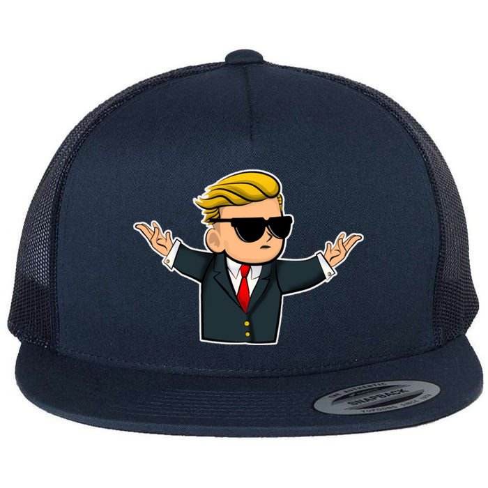 Wall Street Bets Guy Flat Bill Trucker Hat