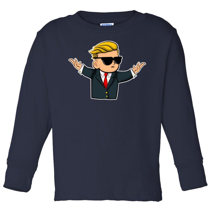 Wall Street Bets Guy Toddler Long Sleeve Shirt