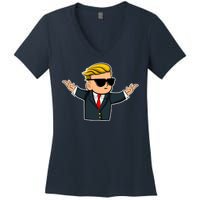 Wall Street Bets Guy Women's V-Neck T-Shirt