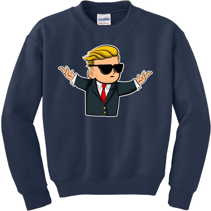 Wall Street Bets Guy Kids Sweatshirt