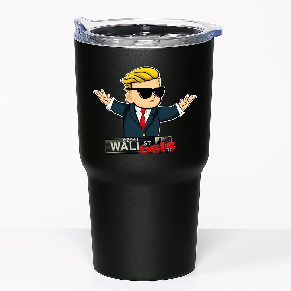 Wall Street Bets Guy Investing Stocks Tumbler