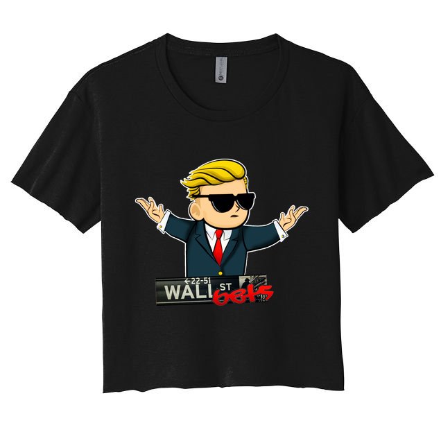 Wall Street Bets Guy Investing Stocks Crop Top