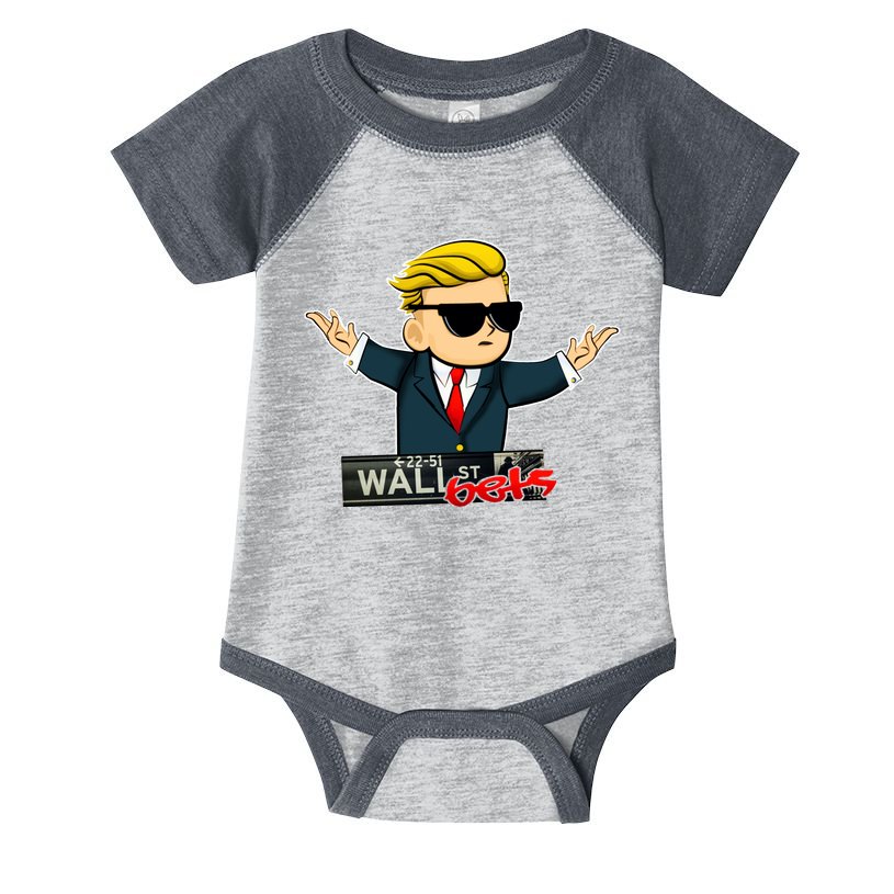 Wall Street Bets Guy Investing Stocks Infant Baby Jersey Bodysuit